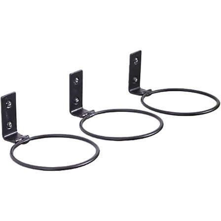 3 stk. Sammenklappelige vægmonterede blomsterkrukkeholderringe, metalvægbeslagring med skruer, planteophæng til ophængning af blomsterkrukker