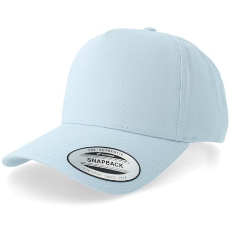 Yupoong - Bleu snapback Casquette - Curved Classic Lightblue A-frame Adjustable @ Hatstore