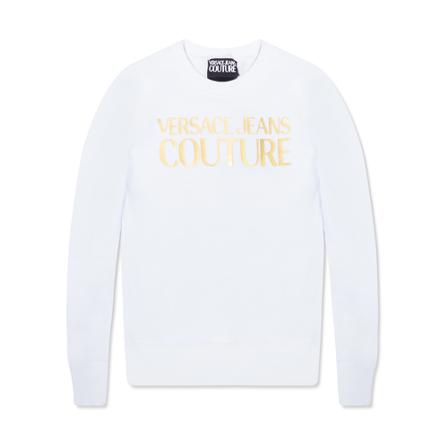 Versace Jeans Couture Sweatshirt with logo Hvid, Dame