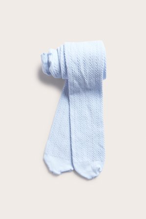 Kappahl | Rajstopy w warkocze Niebieski 86/92 | Niebieski