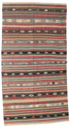 Kelim Vintage Türkei Teppich Orientalischer Braun/Grau (Wolle, Türkei)