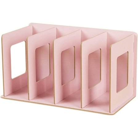 CD- og DVD-hylle i tre, bokhylle, perfekt hylle for oppbevaring og organisering av CD-er, DVD-er, Blu-ray, videospill og bøker