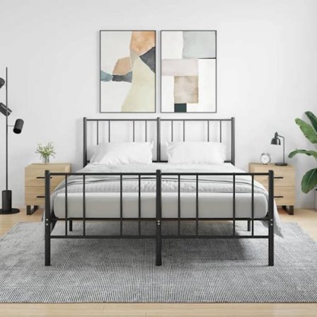 Maison Exclusive - Natborde 2 stk. egetræ sonoma 40x35x47,5 cm