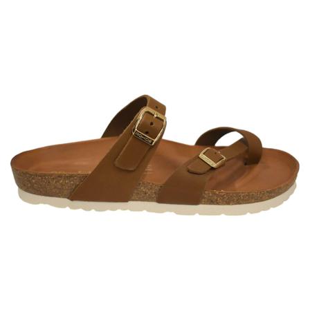 Rohde, With toe-strap sliders Brązowy, Kobieta, Rozmiar: 37 EU