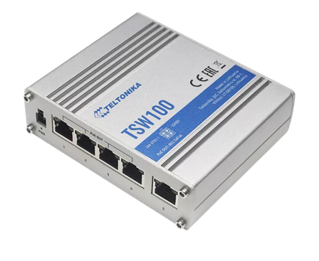 TELTONIKA TSW100 - switch - 5 porter - ikke-styrt