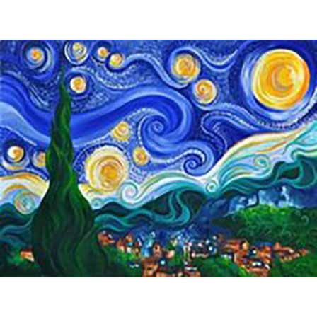 30x40cm 5D DIY Diamantmaleri Full,F#Serie av berømte malerier