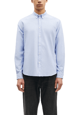 SAMSOE SALIAM BX Shirt Skjortor Herr Blå S