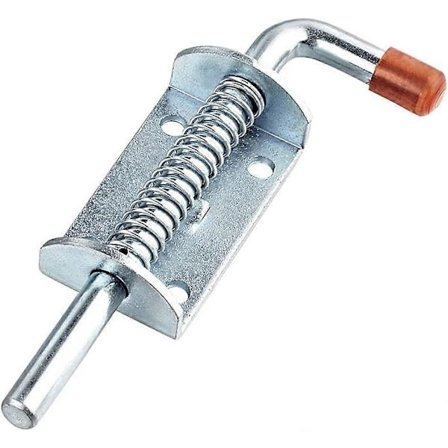 Fjäderbelastad skjutregel, kraftig metallskjutdörrlås rostfritt UK