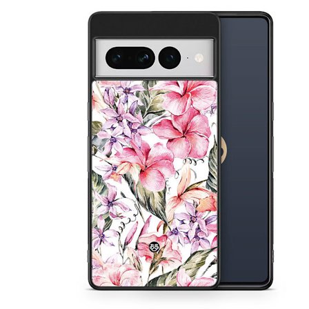 Bjornberry Skal Google Pixel 7 Pro - Vattenfärg Blommor