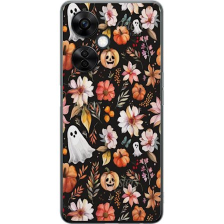 Kompatibel Mobilcover til OnePlus OnePlus Nord CE 3 Lite Halloween Mønstergræskar Spøgelse Maskerade