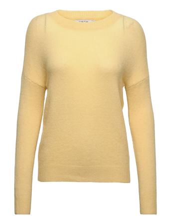 Femme Mohair O Pullover Yellow MOSS COPENHAGEN