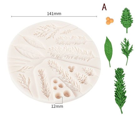 Pine Leaf Form Fondant Form AA