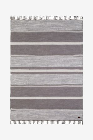 KM Home - Kludetæppe Vindö - Grå - Bomulds- & kludetæpper - 135X195 - Fra Homeroom