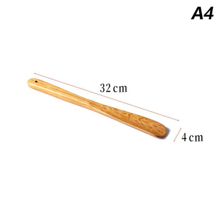 1 Stk Solid Wood Skohorn Træ Sko Horn Skoløfter