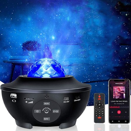 Star Projector Night Light, LED Ocean Wave Light Projector med