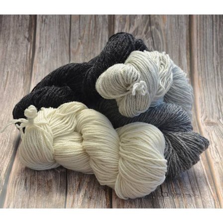 3-trådet uldgarn - Fremstillet i Sverige, naturlig