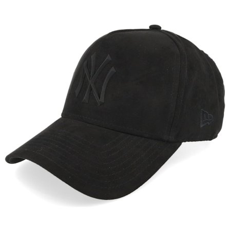 New Era - Negro adjustable Gorra - New York Yankees Faux Suede Black A-frame Adjustable @ Hatstore