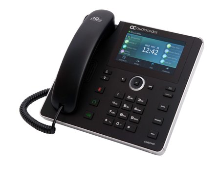 AUDIOCODES C450HD IP-PHONE POE GBE BLACK WITH INTEGRATED BT AND DUAL BAND PERP