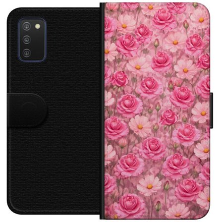 Yhteensopiva Lompakkokotelo Samsung Galaxy A03s Petal Reverie Blush Rose