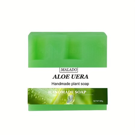 100g Aloe Vera Sæbe, håndlavet med rigt skum, egnet til daglig ansigts- og kropsrensning, ideel til både mænd og kvinder