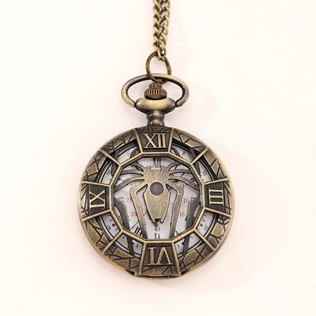 Fashion Ny Vintage Relief Carved Och Urholkad Romersk Flip Style Fickur På Kedja Hänge Klocka Kedja Herr Dam(FMY)