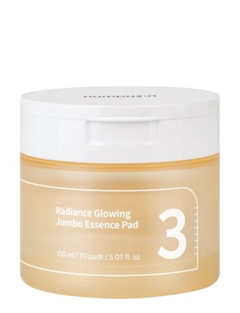 Numbuzin No.3 Radiance Glowing Jumbo Essence Pad - Nude - 70 PCS