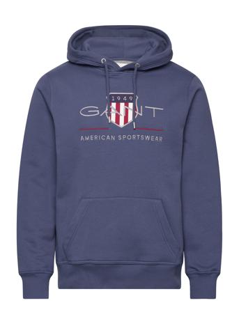 Reg Archive Shield Hoodie Blue GANT