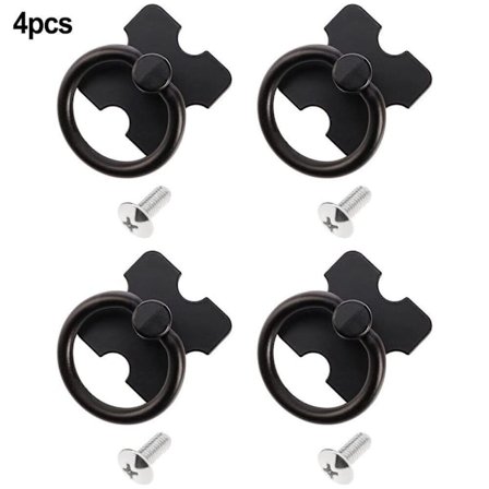 2/4 Stk Skuffegreb Møbelknopper SORT 4STK 4STK