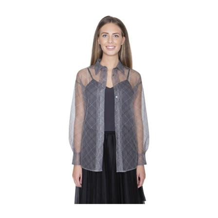 Fabiana Filippi Tulle shirt Grå, Dame Skjorter