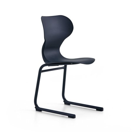 Stuhl BRIAN, Kufengestell, anthrazit/schwarz