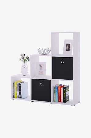 VCM - Vcm 6 trappehylder Nitas - Hvid - Hylder - Fra Homeroom