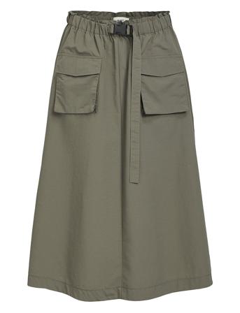 Objbeccy Long Skirt 131 Khaki Object