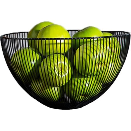 Metallfruktkorg, Fruktskål, Förvaring av Frukt och Grönsaker, Runda Fruktkorgar för Kök Matbord