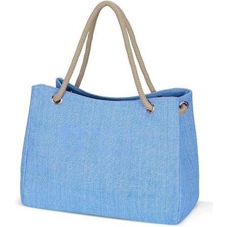 Strandveske for kvinner, stor strandveske med glidelås, XXL strandveske,