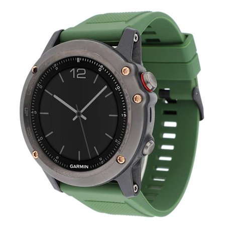 Garmin Fenix 5 22 mm klockarmband i silikon - Militärgrön