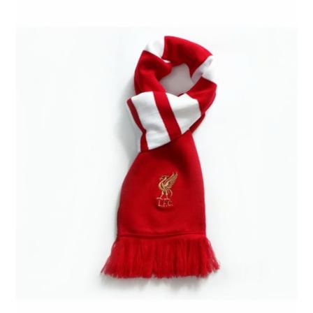 Arsenal Chelsea Real Madrid Paris Juventus AC strikket skjerf med brodert ball-logo for å holde deg varm og heie Liverpool
