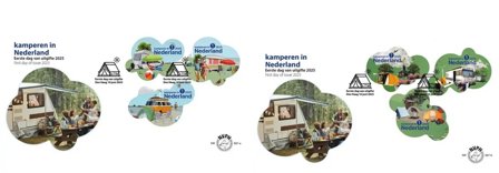 Holland - Camping - 2 førstedagskuverter