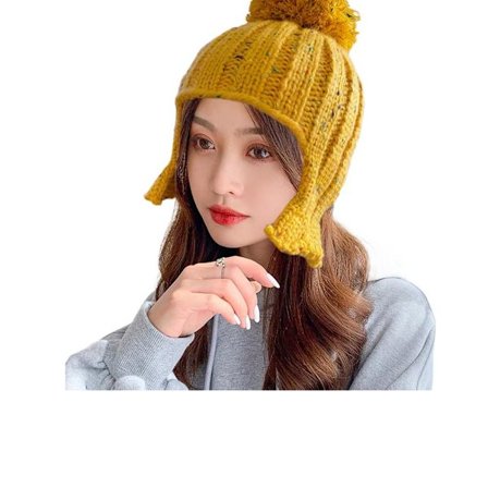 Höstvinterhatt Öronskydd GUL