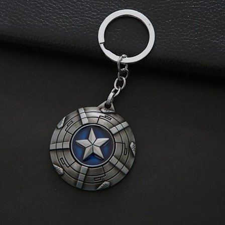 Avengers Alliance nyckelring Captain USA Shield/Sterling Silver
