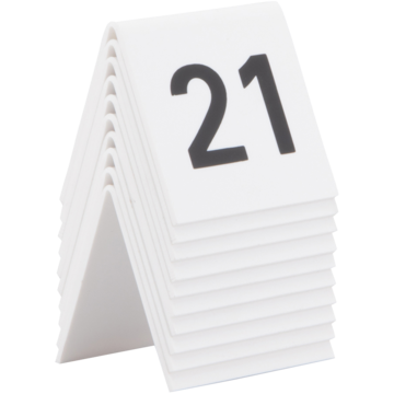 Bordsskyltar Siffror 21-30 Securit