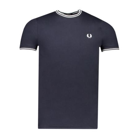 Fred Perry T-shirt Zwart , Zwart , Heren , Maat: S