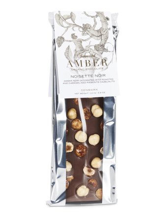SummerbirdOrganic Amber chocolate 53% with hazelnuts and croquant 110.0g