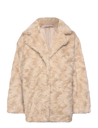 Karen By Simonsen Kbbolinda Fur Jacket - Beige - L