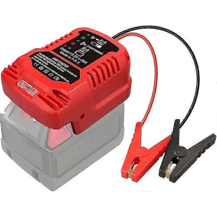 Startkablar Jump Charger kompatibel med Milwaukee 18V Litiumjonbatterier, 11AWG 30A Bil Jump Starter