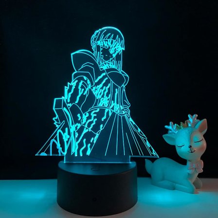 WJ Anime Fate Stay Led Nattljuslampa Figur för Sovrumsdekor Födelsedagspresent Manga Fate Stay 3D-lampa Dropshipping