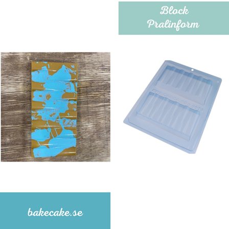 Pralinform Block Chokladform - BWB 9975 - Special 3 Part Mold