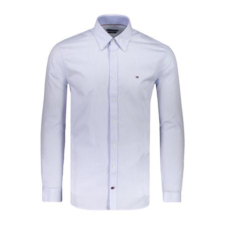 Tommy Hilfiger, Overhemd Blauw Blauw, Heren, Maat:M,Katoen