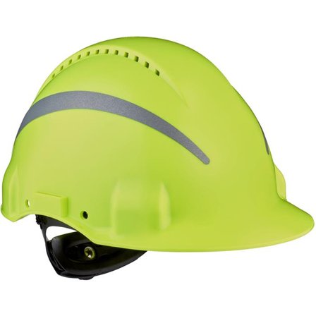 3M G3000 Vernehjelm med reflekser Hi-viz, Hodebeskyttelse