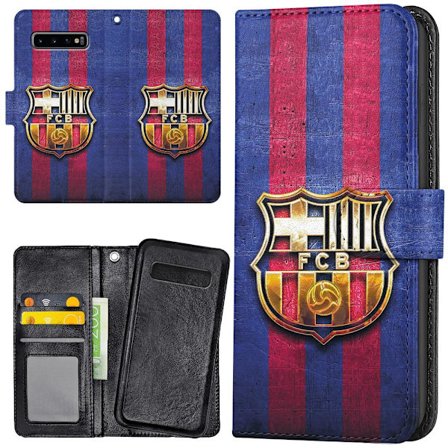 Samsung Galaxy S10 Plus - Lommebok Deksel FC Barcelona