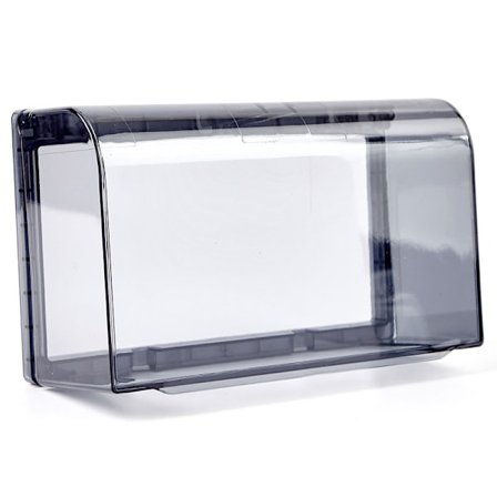 Vejrbestandig - Udendørs stikkontakt og stikkontaktlåg - Sort, 202*121*75mm